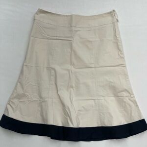 GAP Cream and Black Midi Skirt